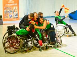 Egyptian Junior wheelchair Basketball Players.