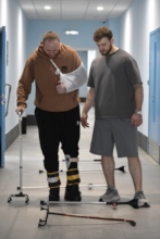 Yevhen during his rehabilitation course