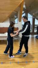 Nazariy practices proper weight distribution