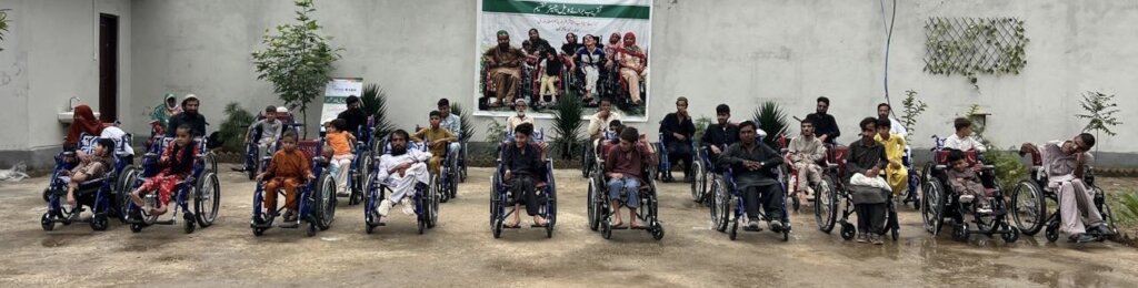 Wheelchair Drive in Buner, Pakistan