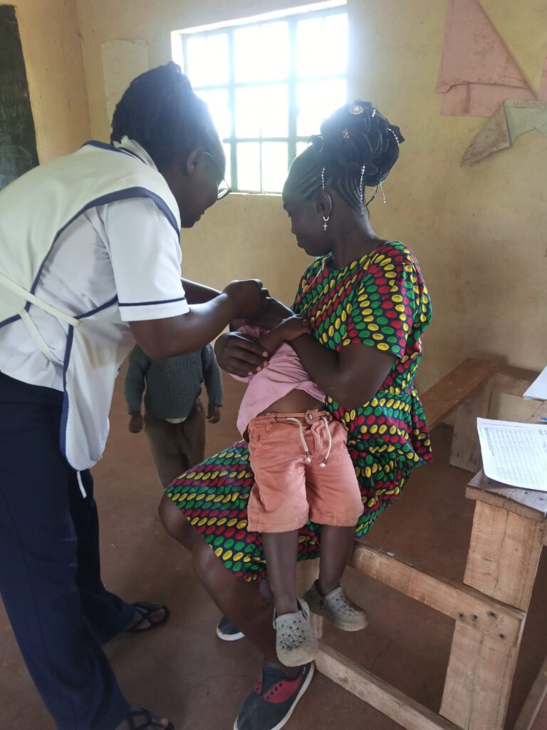Outreach clinic immunisations