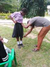 Measurement exercise for school uniform support