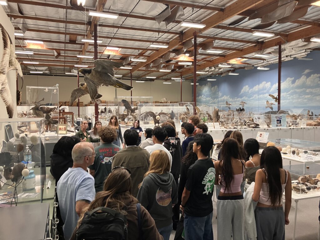 WFVZ Staff Hosting a Museum Tour for Students