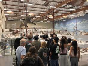 WFVZ Staff Hosting a Museum Tour for Students