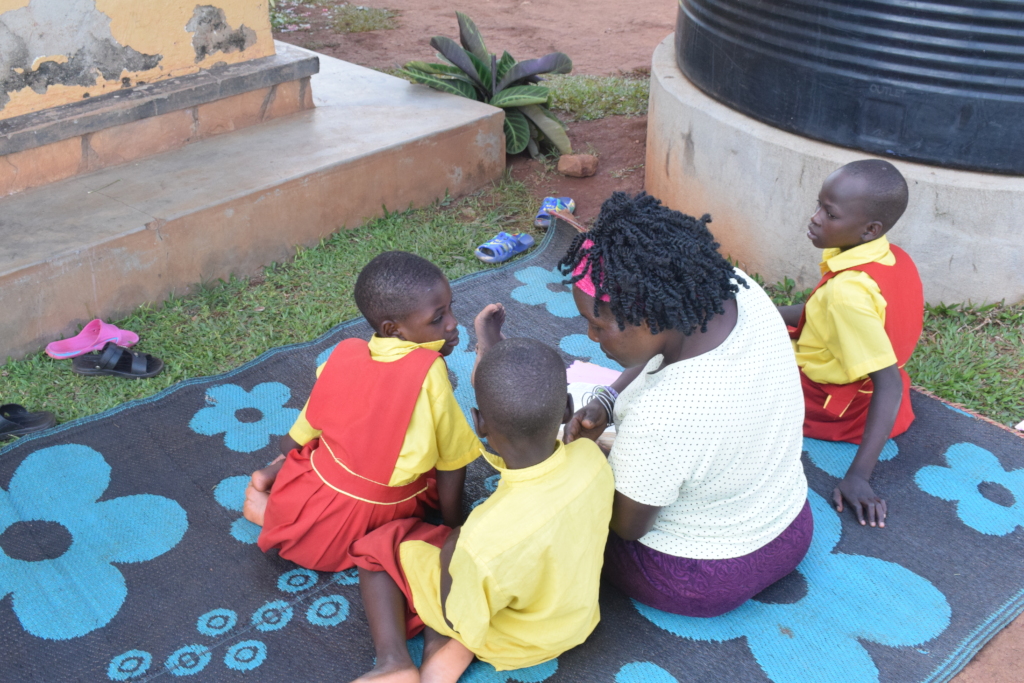 Children receiving group Counselling.