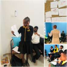 In school participants-art and drama session