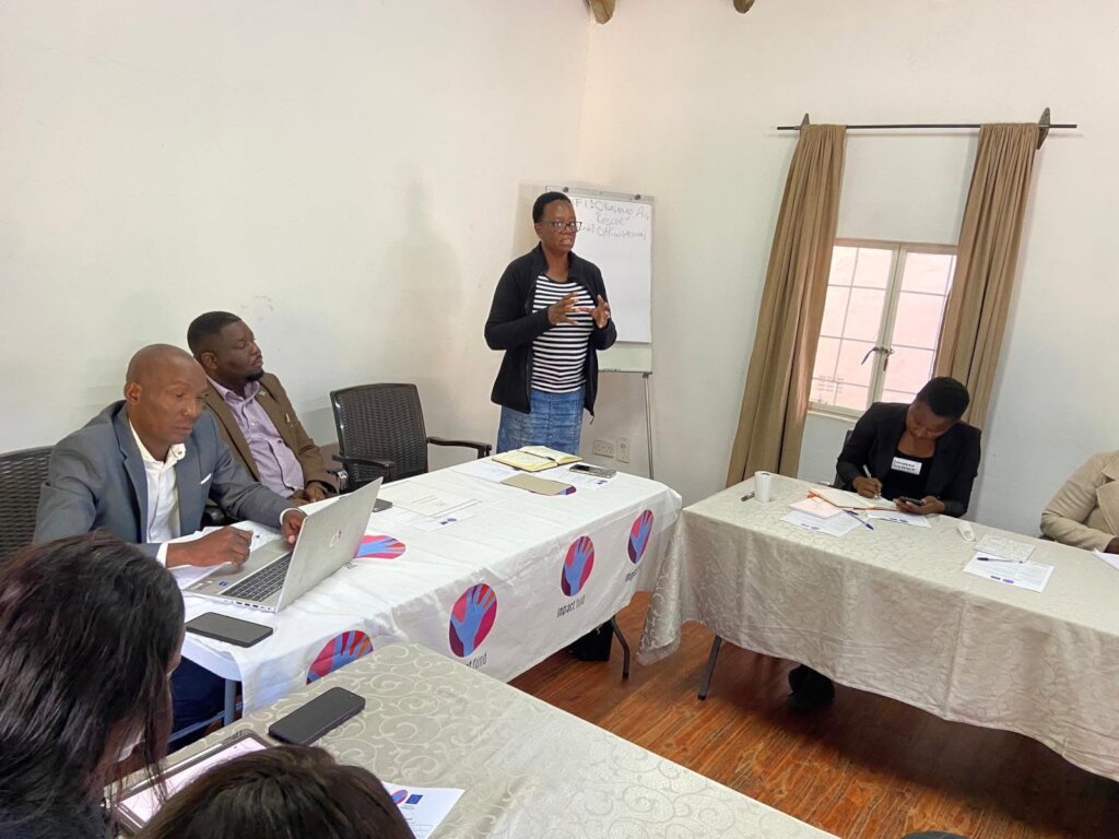 Mma Rebecca from Dept of Cooperatives--Maun