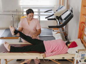 Idalia in physical therapy