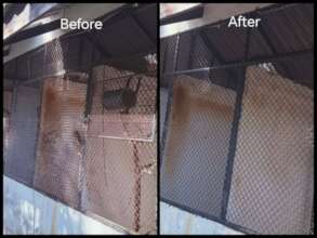 Before & After renovation of quarantine enclosures