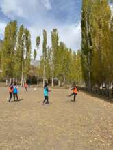 Our players practicing in the ground
