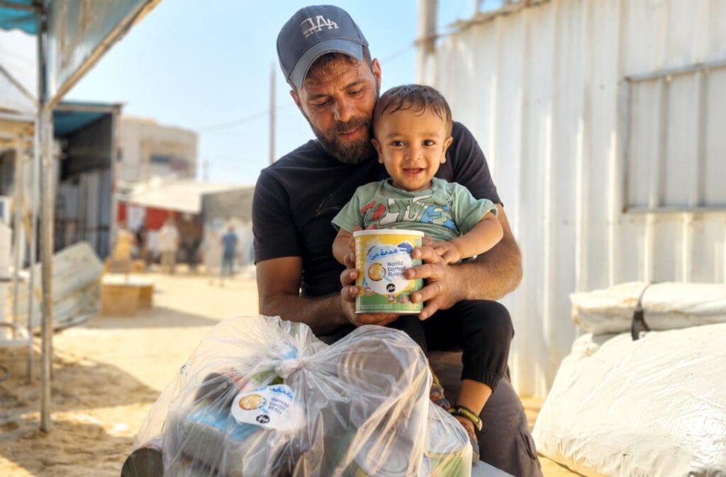 Baby formula delivery at a healthcare center
