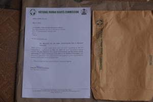 Letter of approval for Training Hall