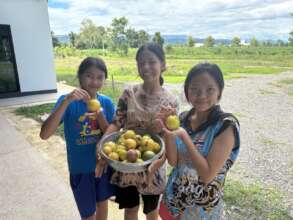 Picking Passionfruit at our Farm