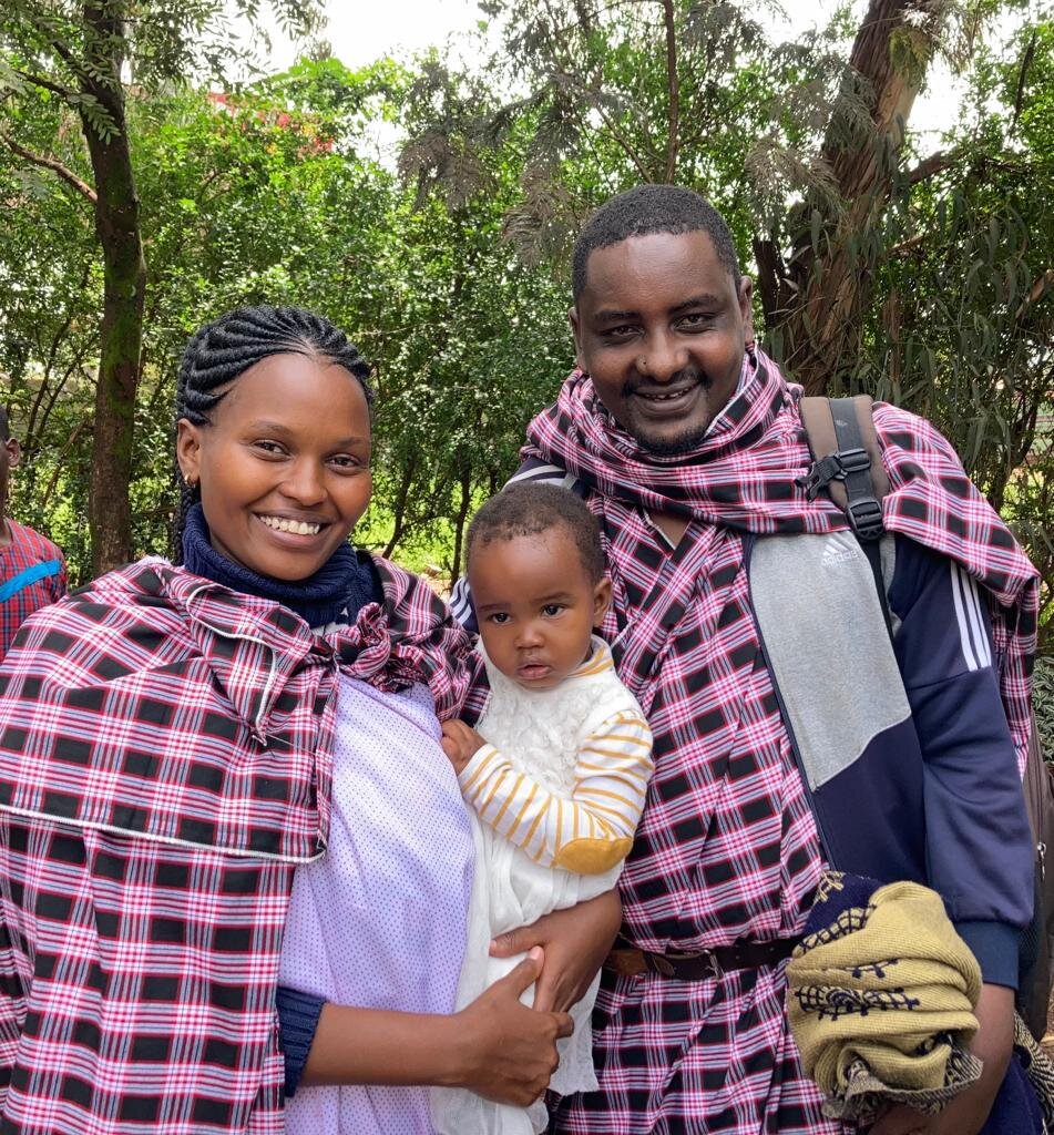 Maria with her husband Kisiaya and child Einoth