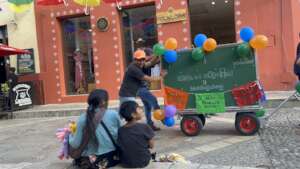 Mobile school on the street