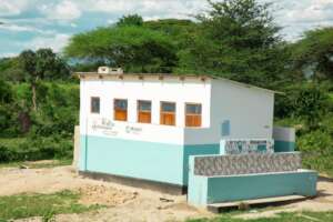 Renovated toilet block