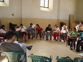 One of the informatioin sessions on micro-credit