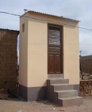 The finished EcoSan toilet