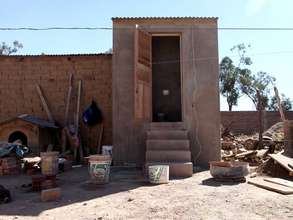 Construction phase of the EcoSan toilet