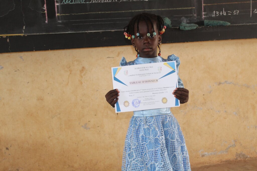 Assitan ranked 2nd in 1st grade