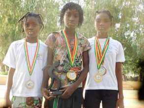 Children with their medals