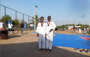 Koro and Diakasan at Taekwondo