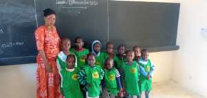 Students and teacher in class