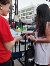 Inviting woman to the Party