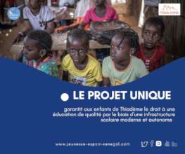 Project presentation before schoolbuilding