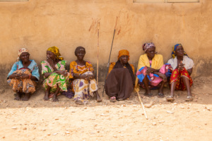 Some of the elderly women at the IDP Camp