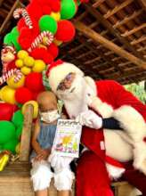 Mia's with santa