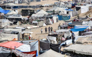 Tent cities all over Gaza