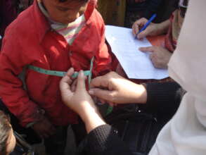 measurement taking for warm clothes