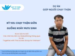 One of the dialysis patients currently supported b