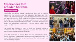 Experience that broaden horizons (access to cultur