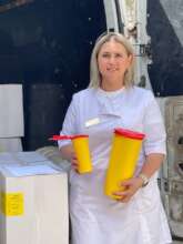 The materials for single-use have been delivered