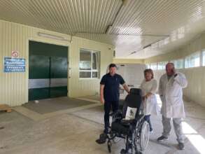 Wheelchair delivered for patients and disabled.