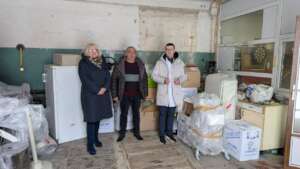 Medical equipment and consumables were delivered