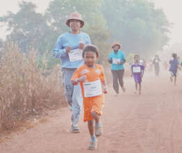 Hope in every stride children of all ages running