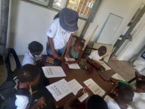 Tutoring session with Leap Ladder kids