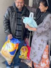 Distribution of Food to Immigrant family