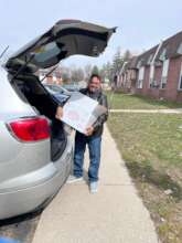 Food delivery to Rhana House