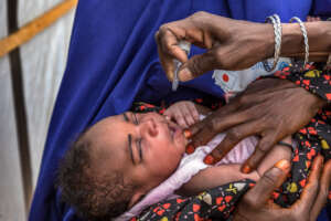 Delivering the oral Polio vaccination drop by drop