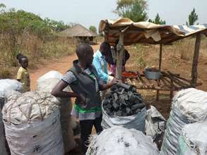 Charcoal production in rural Uganda