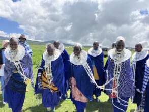 Women Dance and Sing Praise for Mobile Clinic