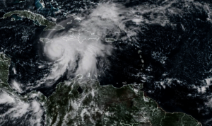 Satellite image of Hurricane Melissa