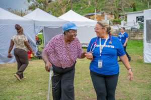 Janet receives care at Americares mobile clinic