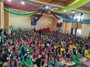 School Girls attending training session