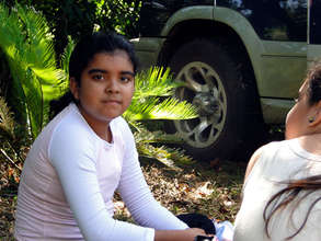 Student at La Reserva forest reserve in Costa Rica