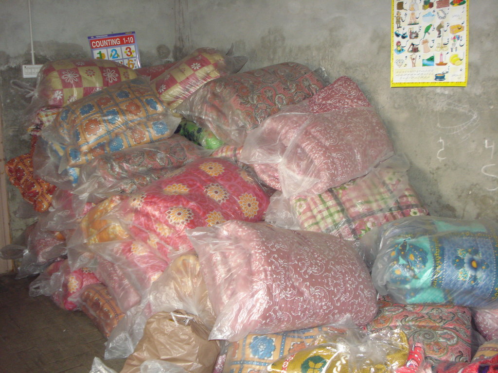 Winter Quilts for the flood affected in Pakistan